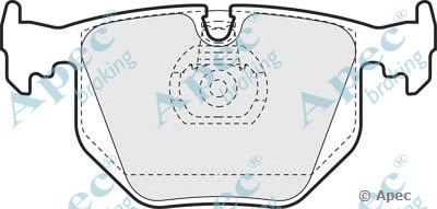 APEC BRAKING pad956 -  Комплект тормозных колодок, дисковый тормоз